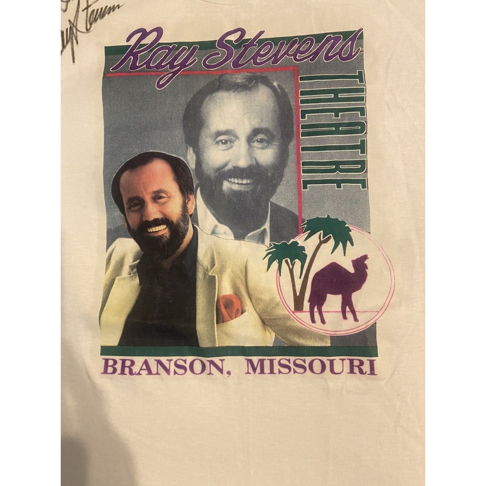 RAY STEVENS T-Shirt THEATRE BRANSON MISSOURI SIGNED SINGLE STITCH Size 2XL